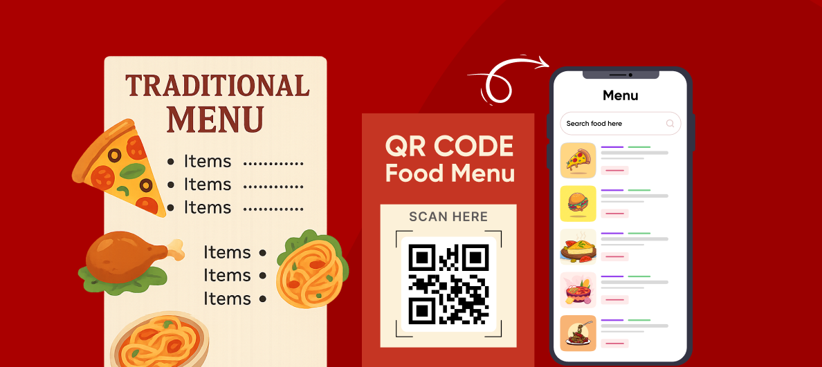 QR ordering system vs traditional menu comparison